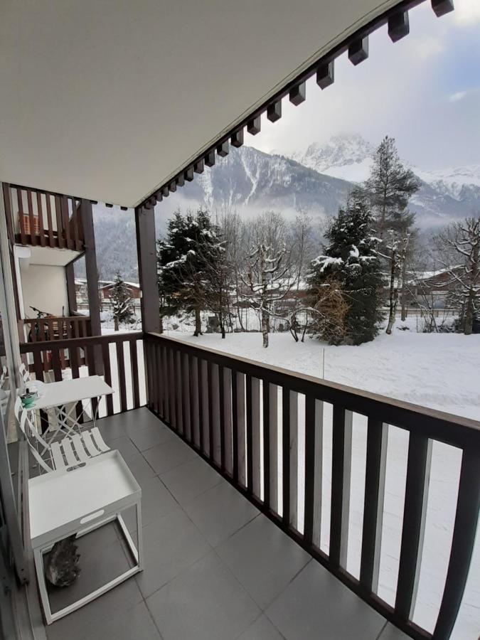 Studio Quartier Calme Centre Ville Vue Mont Blanc Chamonix Luaran gambar
