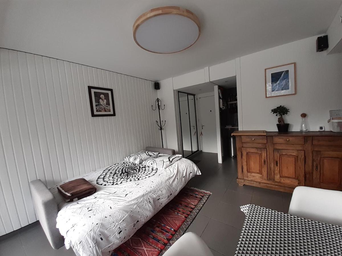 Studio Quartier Calme Centre Ville Vue Mont Blanc Chamonix Luaran gambar